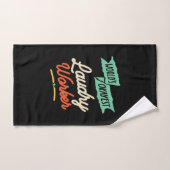 Wereld Okayest Laudry Worker Handdoek (Handdoek)