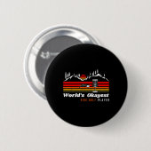 Wereld Okayste Disc Golf Speler Grappige Frisbee V Ronde Button 5,7 Cm (Voorkant /achterkant)