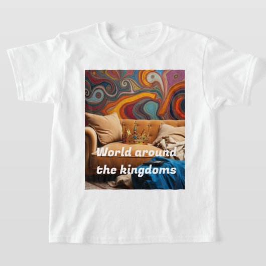 Wereld om het Koninkrijk – Magisch Kinder avontuur T-shirt (Laagn)