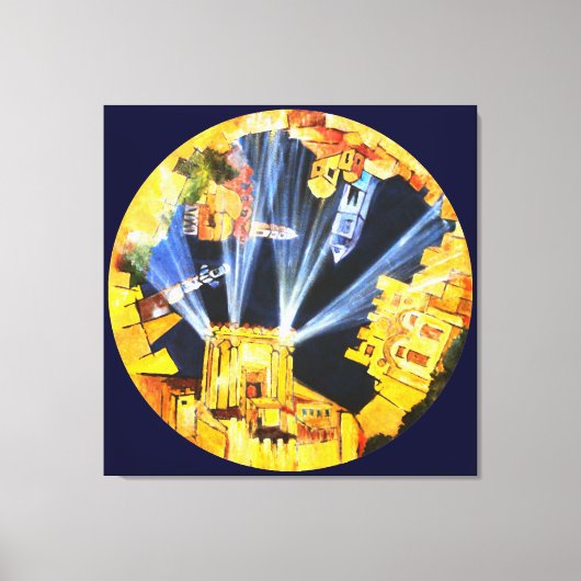 Wereld om te komen canvas afdruk (Voorkant)