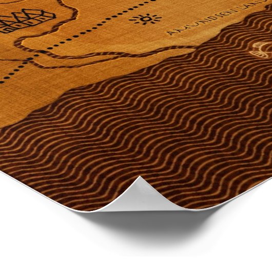 Wereld omgekeerd poster (Hoek)