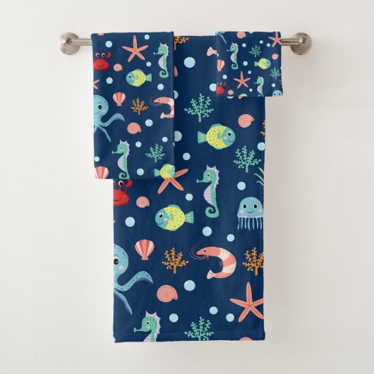 Wereld onder water bad handdoek (Insitu)