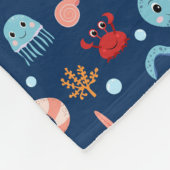 Wereld onder water fleece deken (Hoek)
