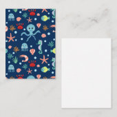 Wereld onder water notitiekaartje (Voorkant / Achterkant)