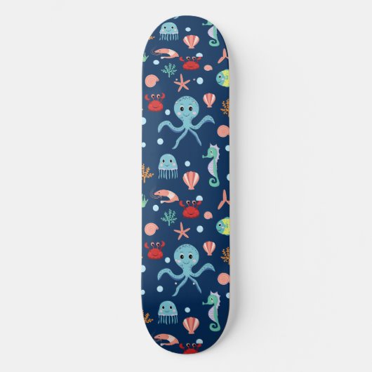 Wereld onder water persoonlijk skateboard (Voorkant)