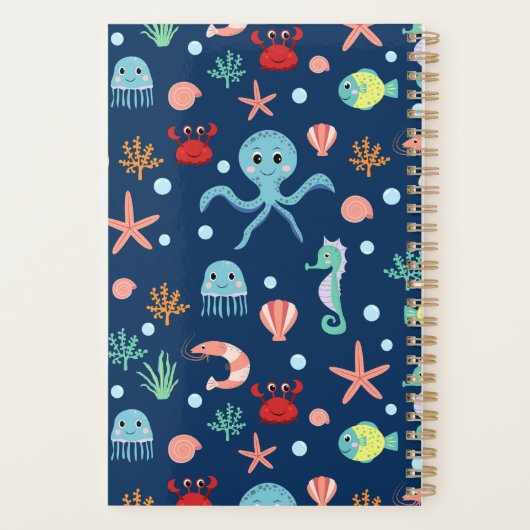 Wereld onder water planner (Achterkant)