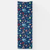 Wereld onder water spandoek (Verticaal)
