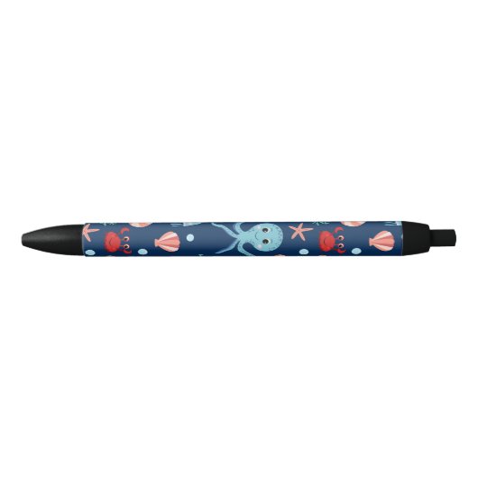 Wereld onder water zwarte inkt pen (Voorkant)