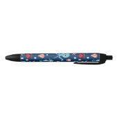 Wereld onder water zwarte inkt pen (Bodem)