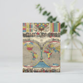 Wereld op één Uitzicht Briefkaart (Staand voorkant)