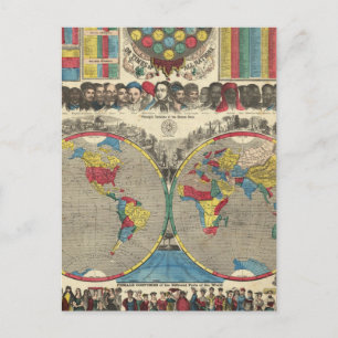Wereld op één Uitzicht Briefkaart
