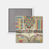 Wereld op één Uitzicht Magneet (Voorkant / Achterkant)