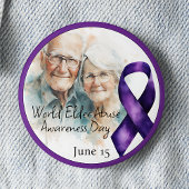 Wereld Ouderenmishandeling Dag 15 juni Ronde Button 5,7 Cm