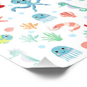 Wereld patroon foto afdruk (Hoek)