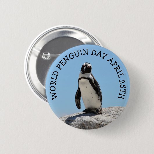 Wereld Pinguïn Dag 25 april 2010 Button (Voorkant /achterkant)