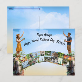 Wereld Postkaart Dag - Ontworpen voor 2026 Feestdagenkaart