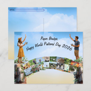 Wereld Postkaart Dag - Ontworpen voor 2026 Feestdagenkaart