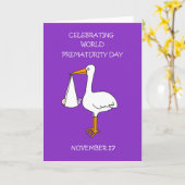 Wereld Prematuriteitsdag 17 november Kaart (Gele Bloem)