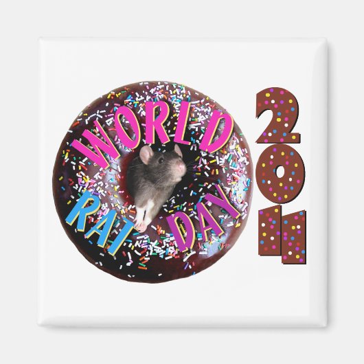 Wereld Rat Dag Sprinkles 2011 Magneet (Voorkant)