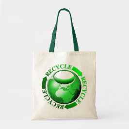 Wereld recyclen zakken tote bag