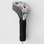 Wereld Reis Kaart Patroon Golfheadcover (Schuin)