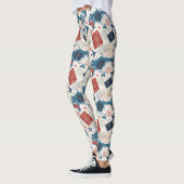 Wereld Reis Kaart Patroon Leggings (Links)