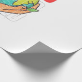 Wereld – Reisavontuur Globe-ontwerp Cadeaupapier (Hoek)