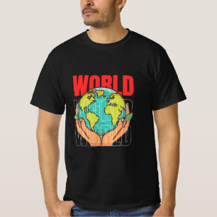 Wereld – Reisavontuur Globe-ontwerp T-shirt