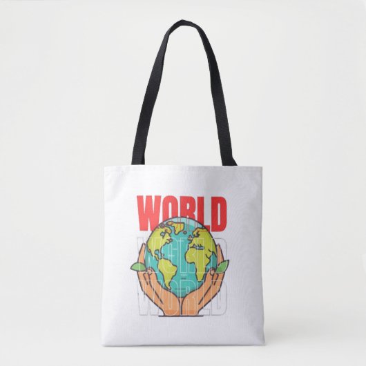 Wereld – Reisavontuur Globe-ontwerp Tote Bag (Voorkant)