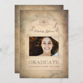  Wereld Reiskaart Afstudeerfeest Kaart (Voorkant / Achterkant)