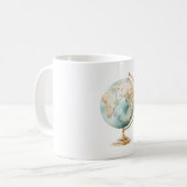 Wereld Reisplekken Globe Koffiemok (Voorkant links)