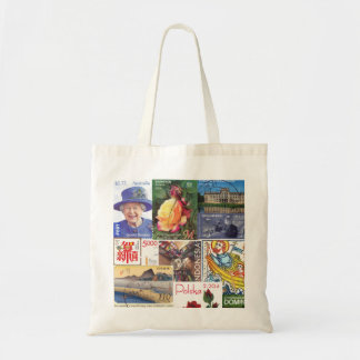 Wereld reisstempels (collage) tote bag