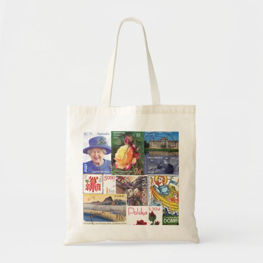 Wereld reisstempels (collage) tote bag (Voorkant)