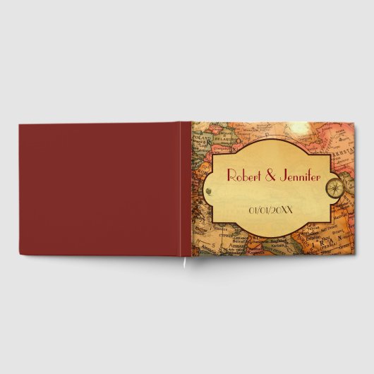  wereld reisthema bruiloft gastenboek (Volledig)