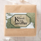  wereld reizen thema bruiloft labels (Insitu)