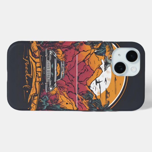 Wereld Reiziger Avontuur Thema Case-Mate iPhone Case (Achterkant (horizontaal))