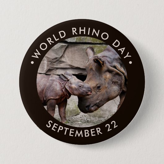 Wereld-Rijndag Ronde Button 7,6 Cm (Voorkant)