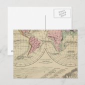 Wereld, riviersystemen briefkaart (Voorkant / Achterkant)