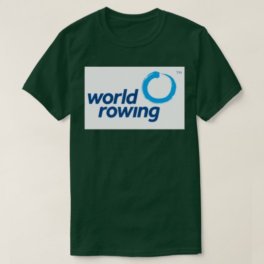 Wereld roeien t-shirt (Design voorkant)
