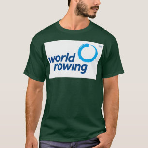Wereld roeien t-shirt