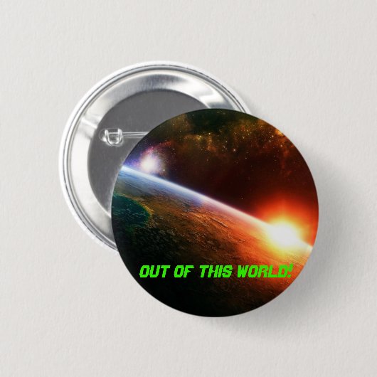 wereld ronde button 5,7 cm (Voorkant /achterkant)