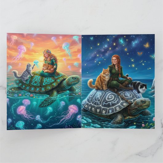 wereld schildpad kaart (Binnen)