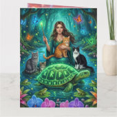 wereld schildpad kaart (Achterkant)