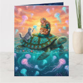 wereld schildpad kaart (Voorkant)