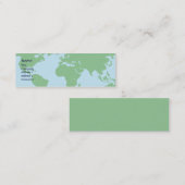 Wereld - Skinny Mini Visitekaartje (Voorkant / Achterkant)