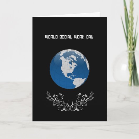 Wereld Sociale Dag Kaart (Voorkant)