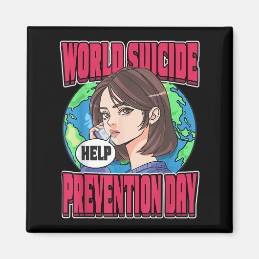 Wereld Suïcidepreventie Dag Bewustzijn September 1 Magneet (Voorkant)