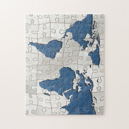Wereld tegels legpuzzel (Verticaal)