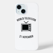 Wereld Televisie Dag Case-Mate iPhone Case (Achterkant)