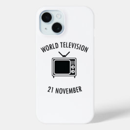Wereld Televisie Dag iPhone 15 Case